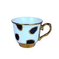 طقم اكواب مزخرفة ـ 6 اكواب مع سيسر