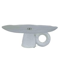 صينية تقديم ديكورية بقاعدة سيراميكية وتصميم فني عص...