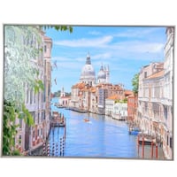 لوحة فنية مطبوعة بإطار - مشهد لقناة فينيسيا الكبرى