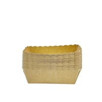 علب تقديم ورقية بنقشة مموجة – بني كرافت 15 قطعة