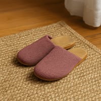 شبشب منزلي قماشي بلون خمري