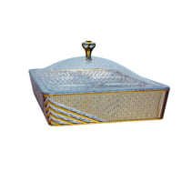 لبة تقديم مستطيلة بغطاء فاخر