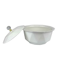 صحن تقديم حراري بغطاء كريستالي