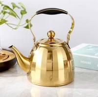 غلاية موية ستانلس ستيل بلون جولد وسُكل ممتاز،حجم 1...