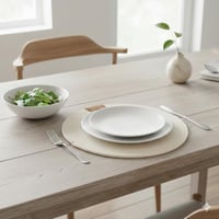 لبادة تقديم دائرية من الخوص مقاس 30 سم