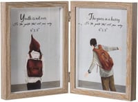 إطار صور مزدوج أنيق وعصري بمقاس 6×8 إنش