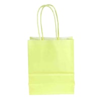 أكياس تسوق ورقية ملونة بمقابض ملتوية