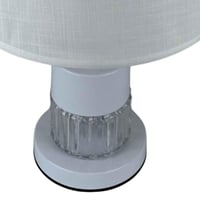 مصباح طاولة كلاسيكي بقاعدة زجاجية