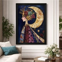 لوحة سيدة القمر الفنية