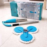 ممسحة دوارة ثلاثية الرؤوس لتنظيف الارضيات بفعالية