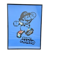 لوحة فنية بتصميم سوبر ماريو ثلاثي الأبعاد