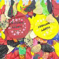بالونات ملونة متنوعة "Happy Birthday"