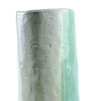 فازة سيراميك طويلة بتدرجات أخضر باستيل لامعة