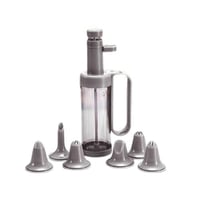 أداة تزيين الكيك بيد واحدة – مع 6 رؤوس قابلة للتبد...