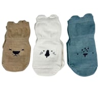 جوارب أطفال مانعة للانزلاق – تصميم وجوه حيوانات لط...