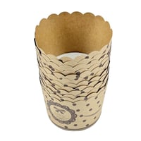 أكواب كرتونية للكب كيك بنقشة منقطّة