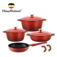 طقم قدور جرانيت مع مقلاة من هوس رولاند HausRoland