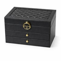 صندوق تنظيم المجوهرات الفاخر متعدد الادراج