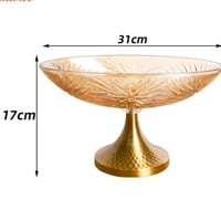 صحن ضيافة فاخر– تصميم كريستال زجاجي على الطراز الأ...