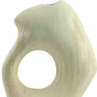 مزهرية ديكور سيراميكية بتصميم عضوي منحني