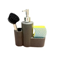 منظم أدوات الغسيل مع موزع صابون وفرشاةSet