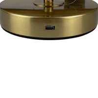 وعاء كريستال مضيء بإطار ذهبي