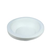 صحون ورقية دائرية عميقة للاستعمال مرة واحدة 15 صحن