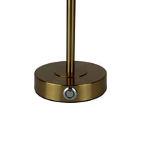 مصباح طاولة ذهبي بظل عصري