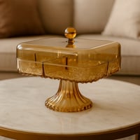 طبق مكسرات بغطاء