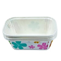 علب ورقية مستطيلة مزخرفة بالزهور