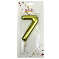 شمع أرقام ذهبي لعيد الميلاد