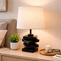 مصباح طاولة ديكوري بتصميم هندسي عصري