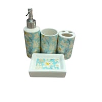 طقم إكسسوارات حمام فاخر من 4 قطع