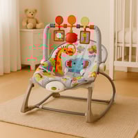 كرسي هزاز موسيقي للأطفال مع ألعاب ترفيهية
