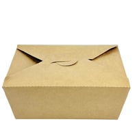 علبة كرافت ورقية لتعبئة الطعام 5 قطع