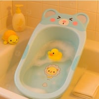 حوض استحمام أطفال بشكل دب لطيف – سماوي