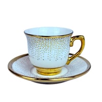 طقم اكواب مزخرفة ـ 6 اكواب مع سيسر