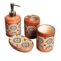 طقم اكسسوارات حمام مكون من 4 قطع