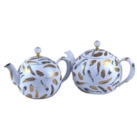 براد شاي تركي بطبعه ريش -ذهبي