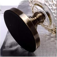 صحن فواكه أنيق – زجاجي مع قاعدة معدنية – لتقديم ال...