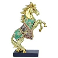 تمثال الحصان الذهبي الفاخر من نيش بريميوم - تصميم...