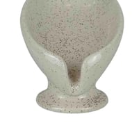 صحن صابون سيراميكي بتصميم بيضاوي منقط