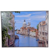 لوحة فنية مطبوعة بإطار - مشهد لقناة فينيسيا الكبرى