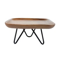 صينية تقديم من خشب الأكاسيا الطبيعي