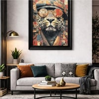 لوحه فنيه جداريه بايطار اسود فخم