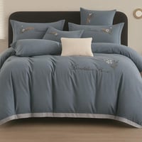 طقم مفرش سرير مطرز بالورود – 4 قطع