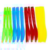 سكاكين بلاستيك متعددة الألوان – 24 حبة