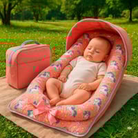 سرير أطفال بشكل حقيبة 2 في 1