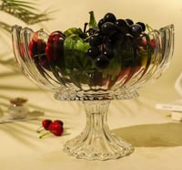 أطباق زجاجية شفافة عالية الجودة