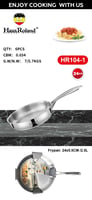 مقلاة ستانليس ستيل مقاومة للإلتصاق -24سم-Hausrolan...